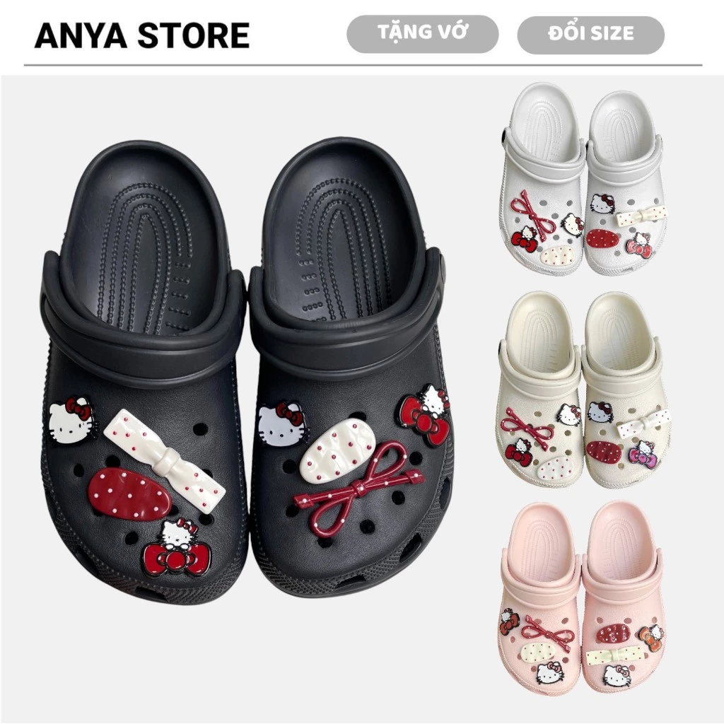 ( KHÔNG CHỮ ) Dép Sục Quai Hậu Mèo Đỏ Dép Đúc EVA Êm Chân Không Thấm Nước - QH3 ANYA STORE