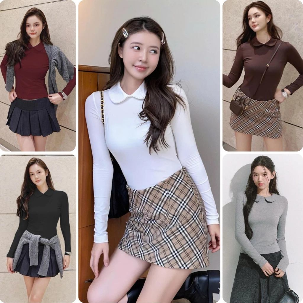 [MỞ BÁN]-Áo giữ nhiệt cổ sen ôm body vải cotton 100% không pha nilon co giãn 4 chiều mềm mại dễ phối - Leeshu -K1