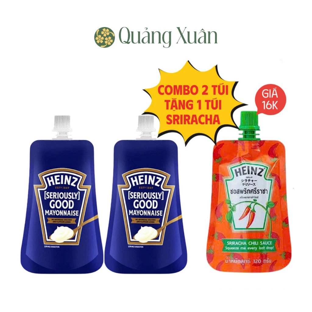 [HSD: 04/11/2026] Túi Sốt Mayonnaise hiệu Heinz - Heinz Good Mayonnaise 120g