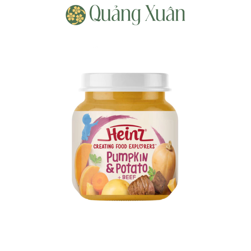 [HSD: 08/2027] Dinh Dưỡng Bí Đỏ, Khoai Tây & Bò Nghiền HEINZ 110g