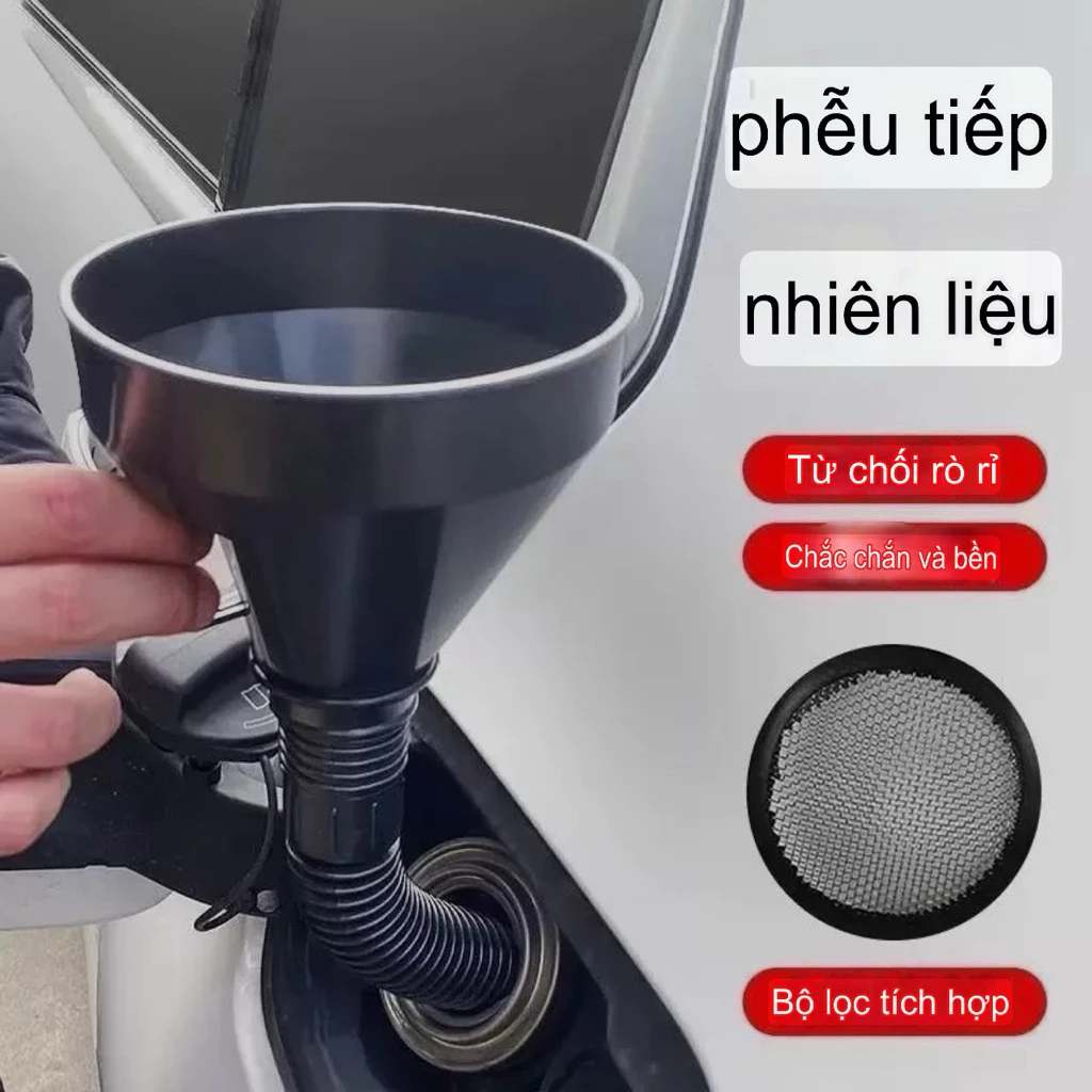 Combo Phễu Rót Dầu Nhớt, Đổ Xă.ng Xe Máy Ô Tô Tháo Rời , Có Lưới Lọc, Đa Năng Đổ Nước Làm Mát, Dung Dịch Hóa Chất