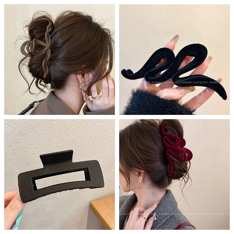 Kẹp Tóc Nữ Cỡ Đại 15cm Màu nâu, Đen – Kẹp Cá Mập Chắc Chắn Cho Tóc Dày, Kẹp Sau Gáy, Cố Định Tóc Gọn Gàng