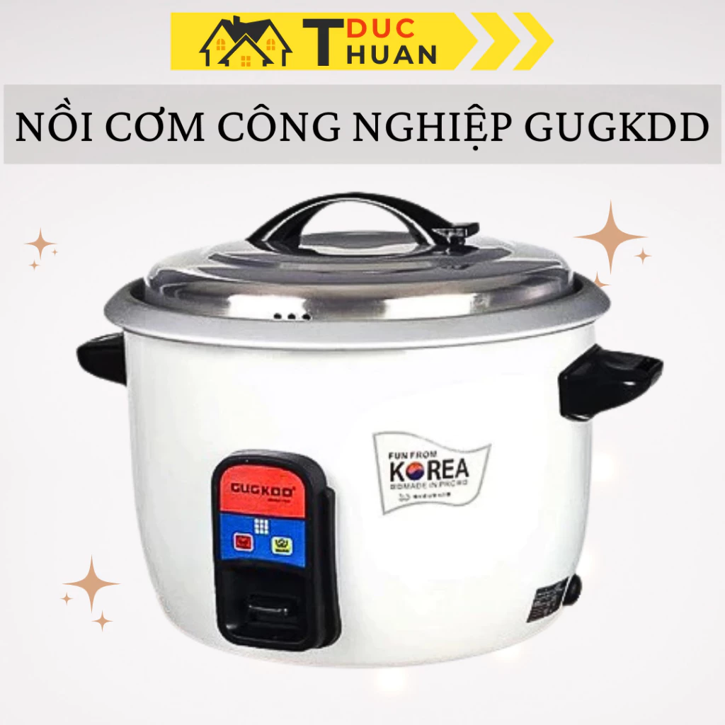 Nồi cơm điện công nghiệp to 8L 13l 45L GUGKDD lớn Bền Dày Nấu Cơm Ngon - DT HOME
