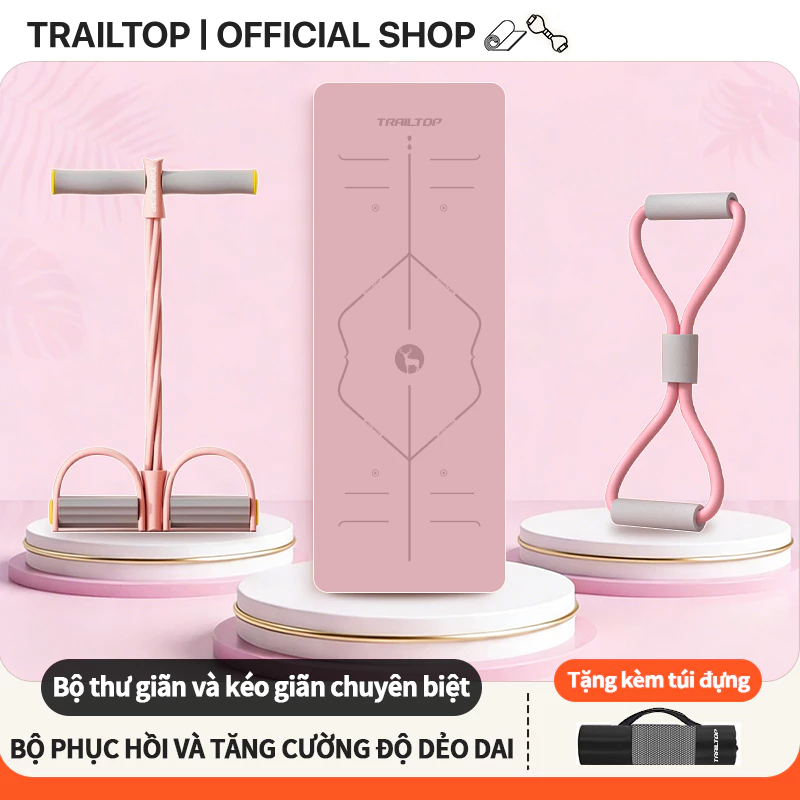 【COD】Trailtop Combo Gym Và Dây Số 8 Cao Su Đàn Hồi Tăng Cường Sức Mạnh Cơ Bắp Đa Dụng Cho Tập Cơ Ngực, Tập Chân, Tập