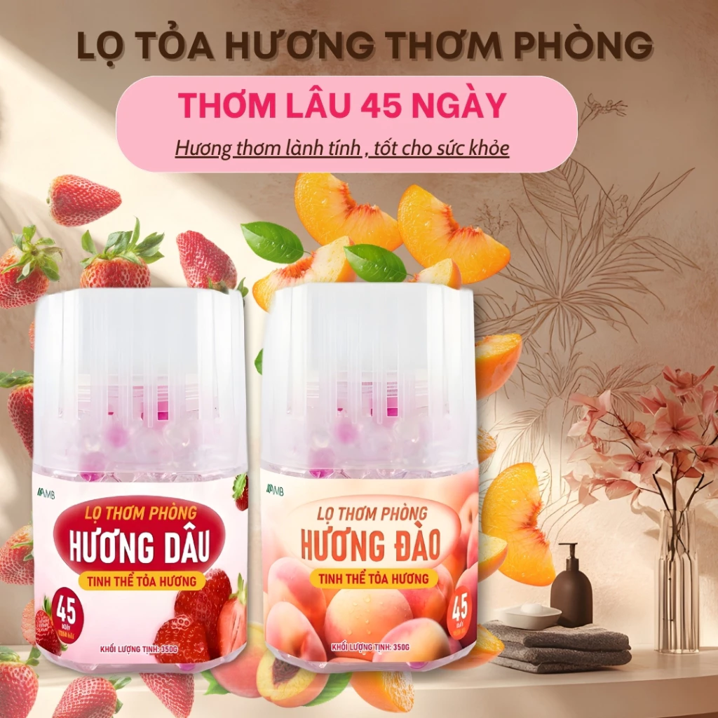 Lọ tỏa hương thơm phòng AMB Hương thơm hoa quả tự nhiên, khử mùi công nghệ mới thơm mát lưu hương đến 45 ngày