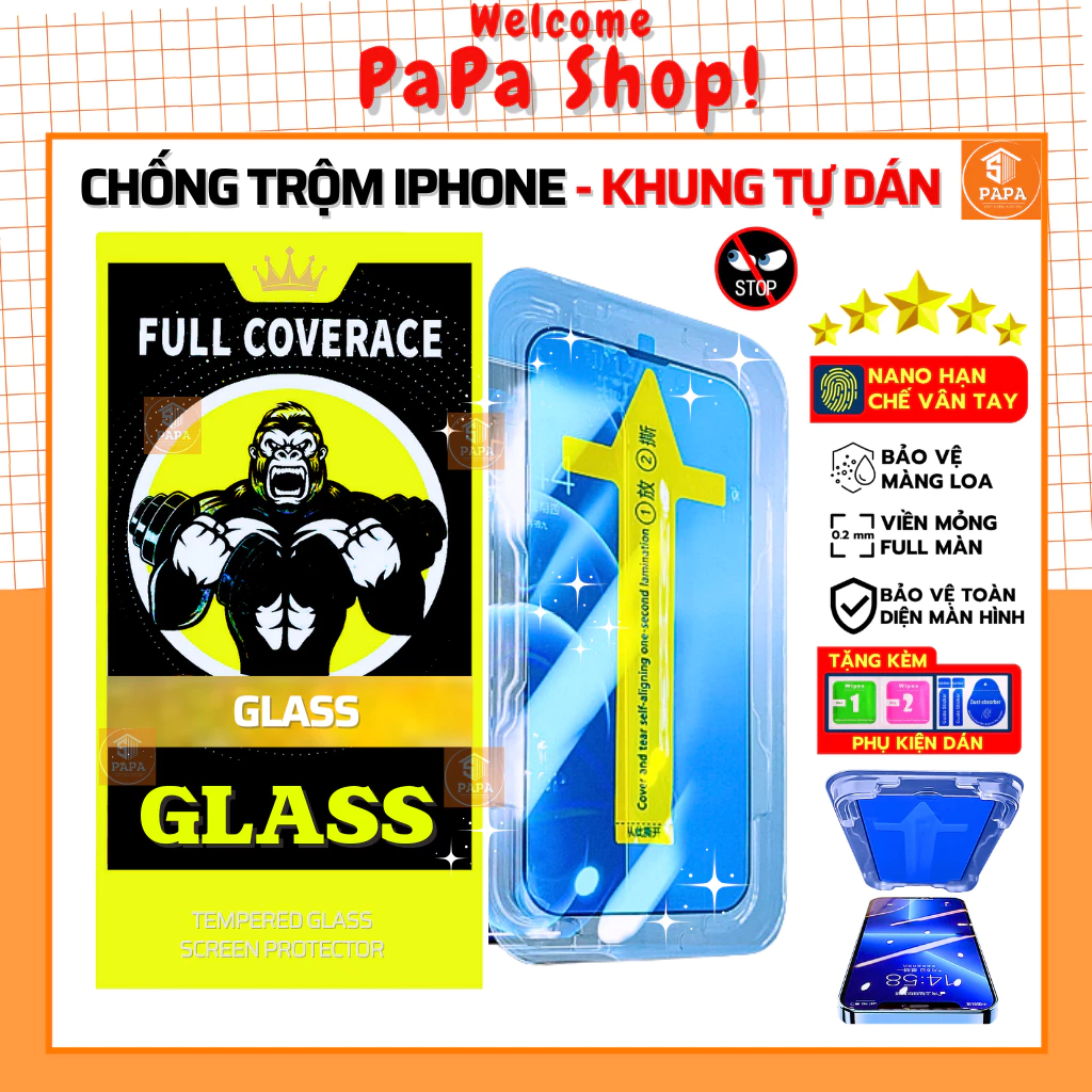 Cường Lực Iphone Tự Dán Chống Nhìn Trộm ip 15Promax 14 Promax 13 Pro Max 11Promax Xs max 11 X Xr 7 Plus 12 15 16 17 Air