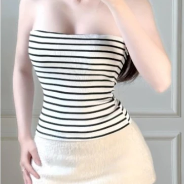 T Áo Ống Sọc Nữ Co Giãn, Áo Ống Không Dây Ôm Body, Áo Quây Sọc Thời Trang,Áo Croptop, Áo Ống, Áo Quây Chất Thun Mịn