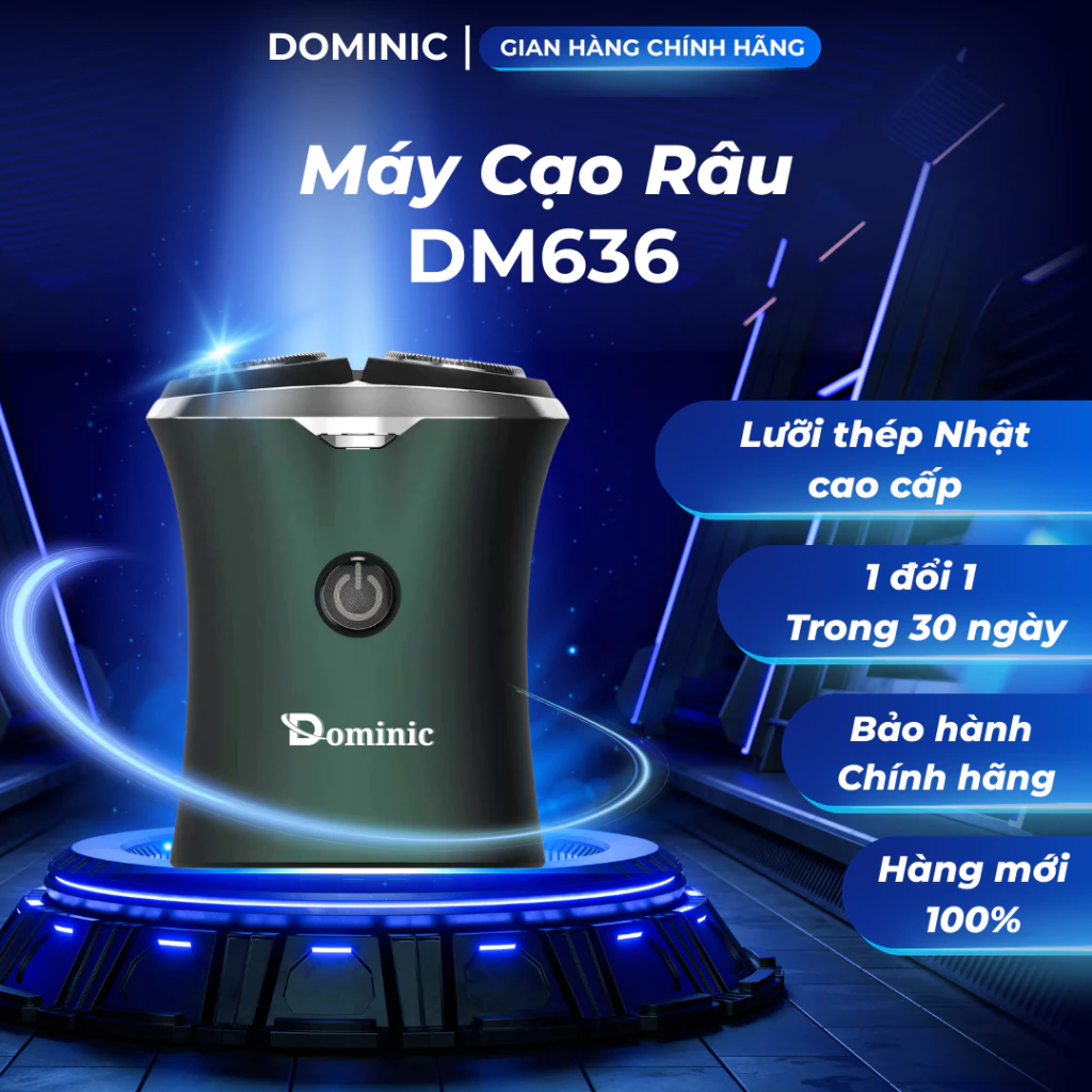 [XẢ HÀNG] Máy cạo râu mini DOMINIC DM636 đa năng chính hãng cho nam, máy cạo râu du lịch cạo sạch sát chân râu