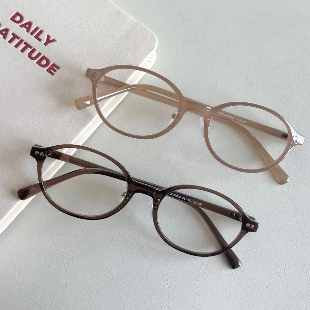 Kính giả cận, Gọng kính cận bầu dục nhựa Tr màu mới thời trang 32003 Jolie eyewear