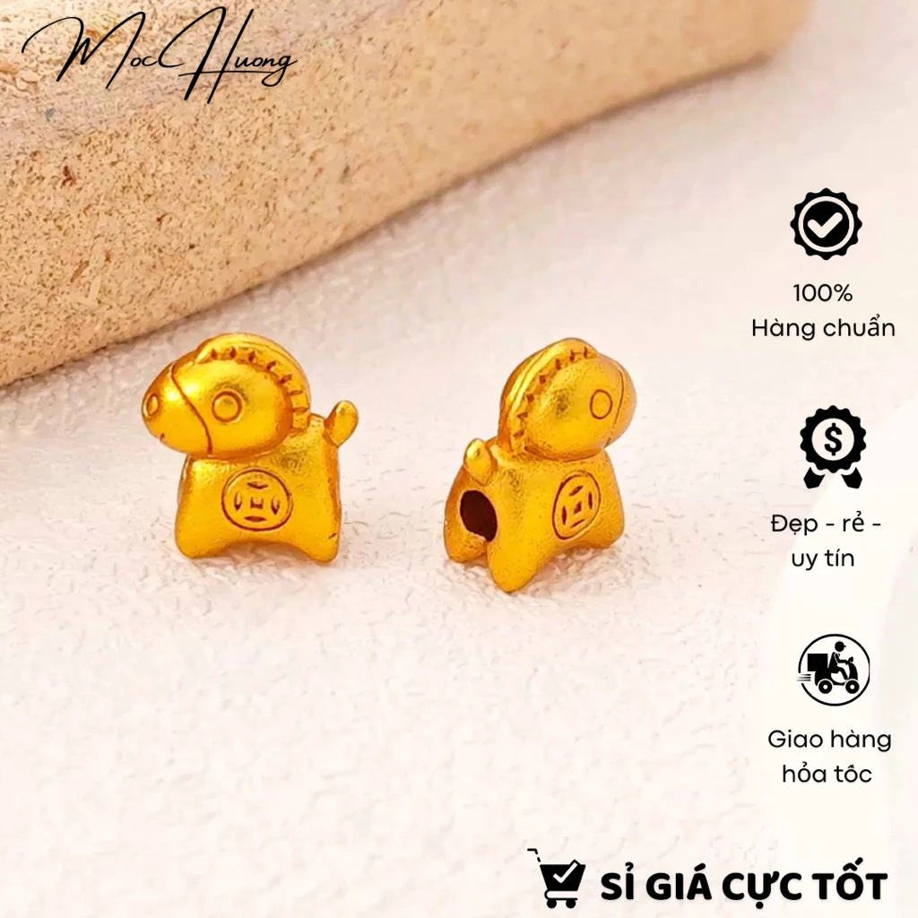 Set 2 Charm ngựa con mẫu mới siêu xinh, lỗ xỏ lớn phù hợp nhiều loại vòng - TL258 MOCHUONG JEWELRY