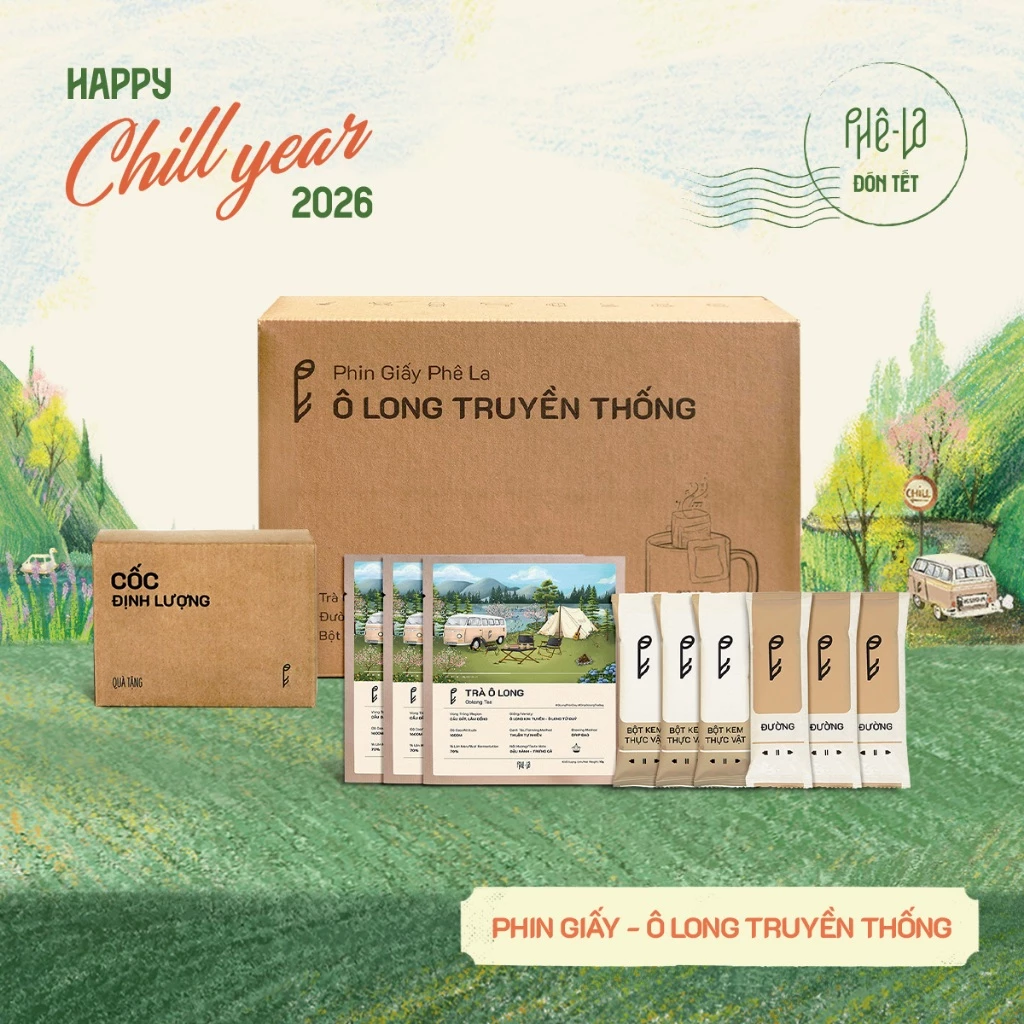 [Livestream - Phin Giấy]Trà OLONG SỮA Phê La - Hộp 10 gói