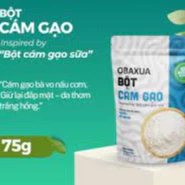 Bột Cám Gạo OBAXUA Nguyên Chất – Túi 75g/500g/combo3 túi 75g
