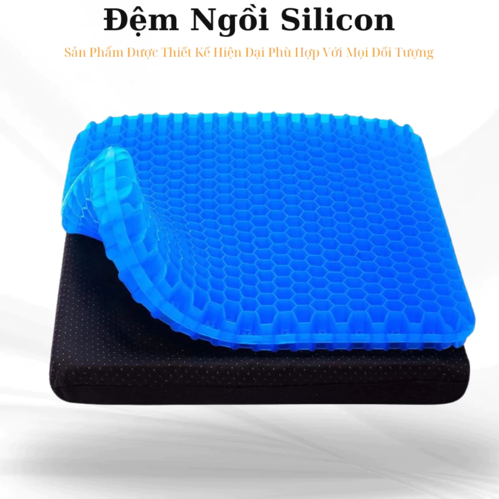 Đệm Ngồi 3D Silicon 2 Lớp Tổ Ong DIDOOGLT Lót Ghế Giảm Áp Lực Lên Mông Giảm Đau Mông Ê Mông