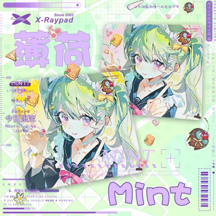 Lót chuột Gaming X-Raypad Aqua Control Plus – Mint - Bề mặt Hybrid (Xraypad)