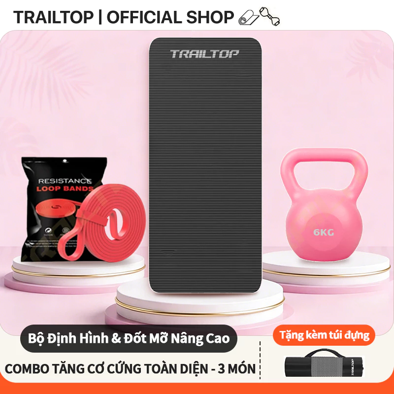 【COD】Trailtop Combo Dây Kháng Lực Tập Gym tập Tăng Cường Sức Mạnh Cơ Bắp Yoga Gym Pilates thể dục tập toàn thân tại nhà