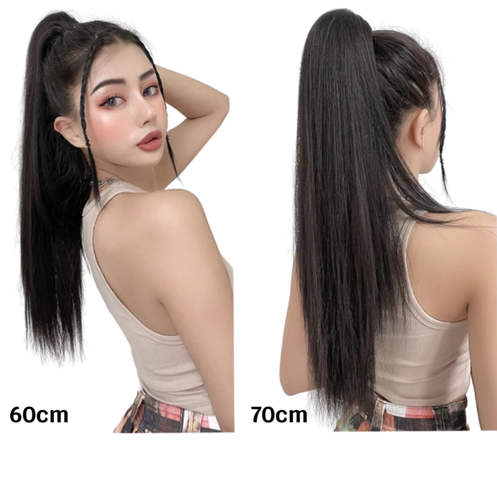 Đuôi tóc giả thẳng nữ đẹp thời trang cao cấp, tóc giả thẳng hàng mềm mượt - ĐUÔI TÓC THẲNG