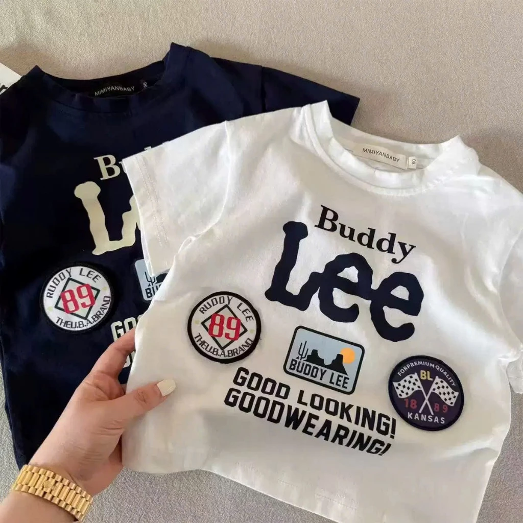 Áo Phông Buddy Lee Cotton Cho Bé Trai Bé Gái Size 8-20kg