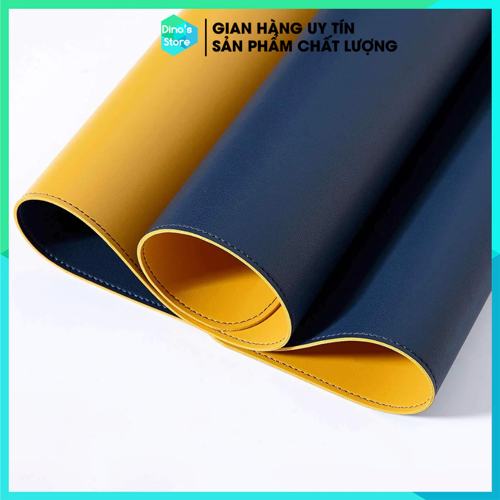 Deskpad lót chuột da thảm da 2 mặt lót chuột văn phòng cỡ lớn cao cấp mouse pad tấm lót bàn chất liệu bằng da DinoStore