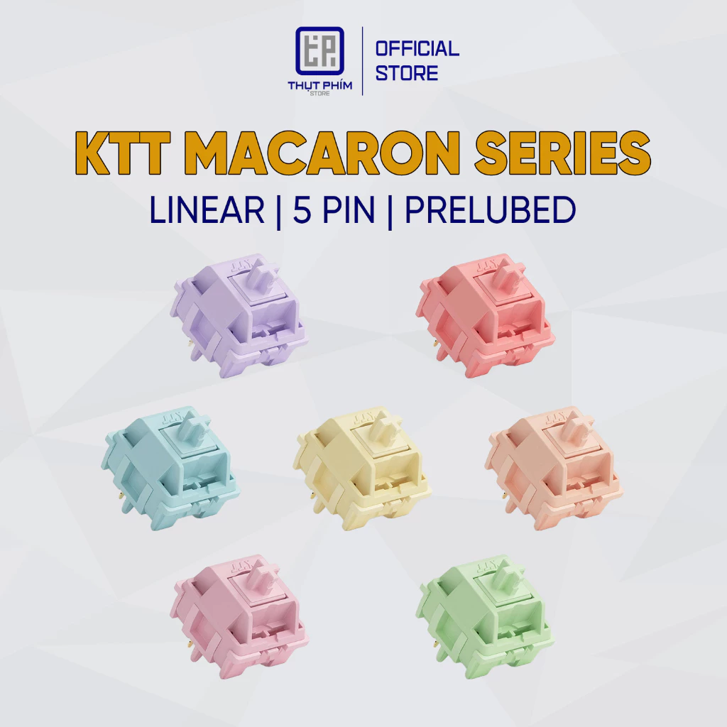 Switch KTT Macaron Series Linear Tactile 5 pin Công tắc bàn phím cơ Thụt Phím Store
