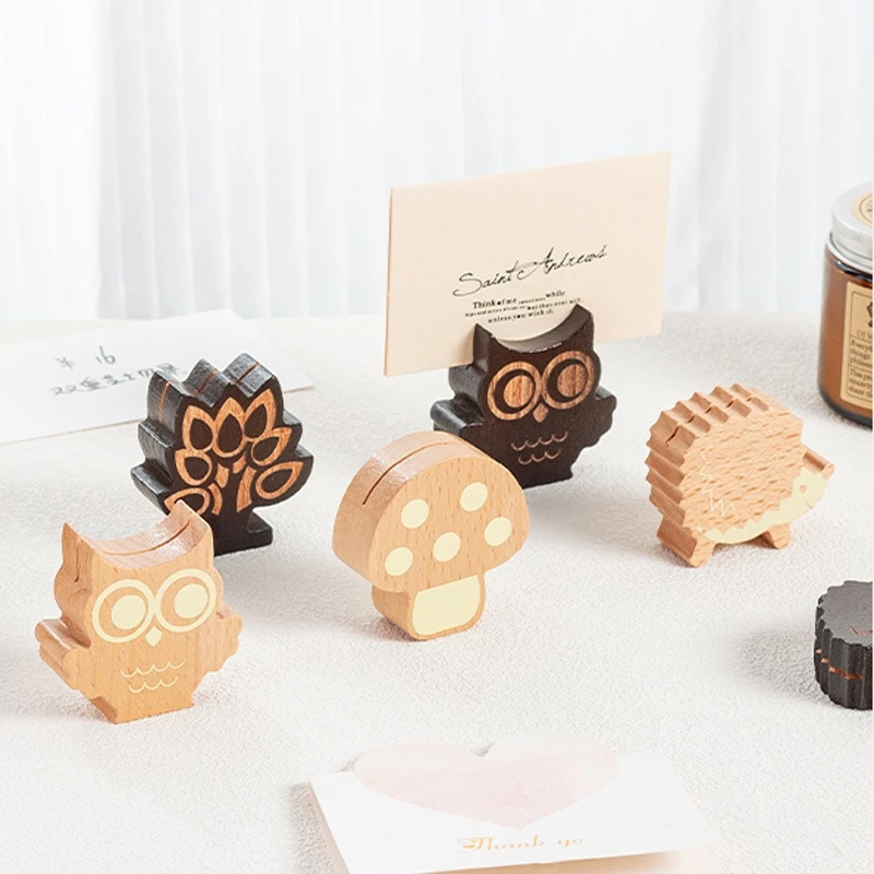 [Tặng 2 ảnh in theo yêu cầu] Kẹp ảnh, kẹp tin nhắn, kẹp đánh dấu sách bằng gỗ tối giản hình Cây nhỏ, Nấm độc đáo