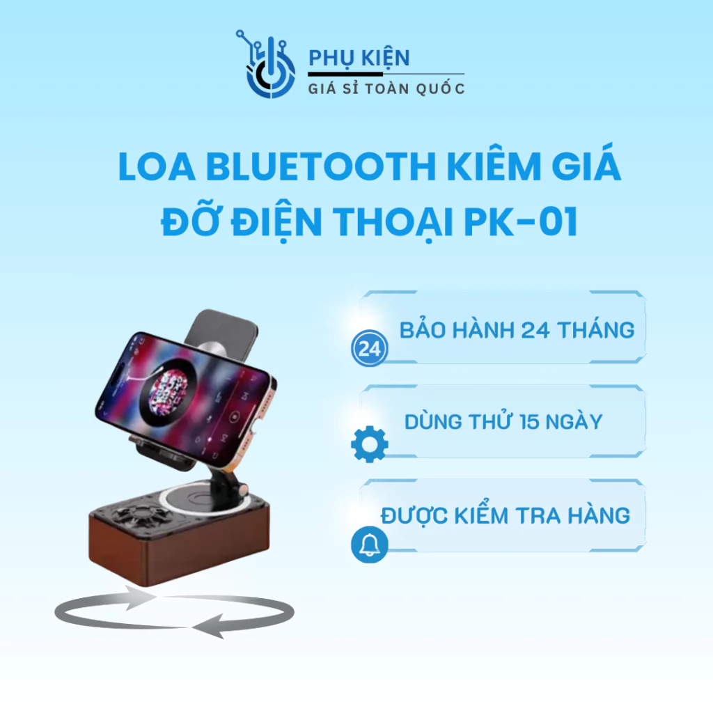 LOA BLUETOOTH KIÊM GIÁ ĐỠ ĐIỆN THOẠI XM980 PK-01