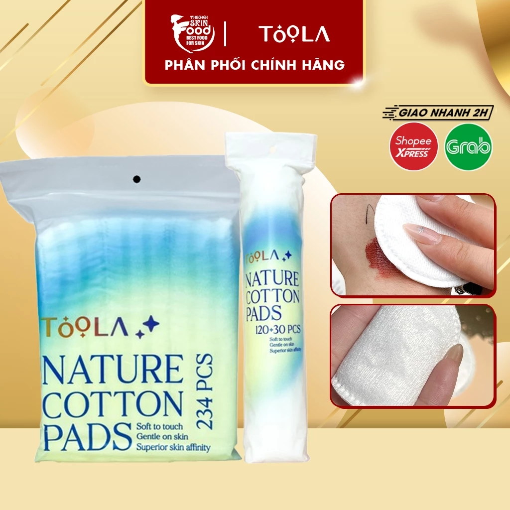Bông tẩy trang TOOLA mềm mịn ThegioiSkinfood