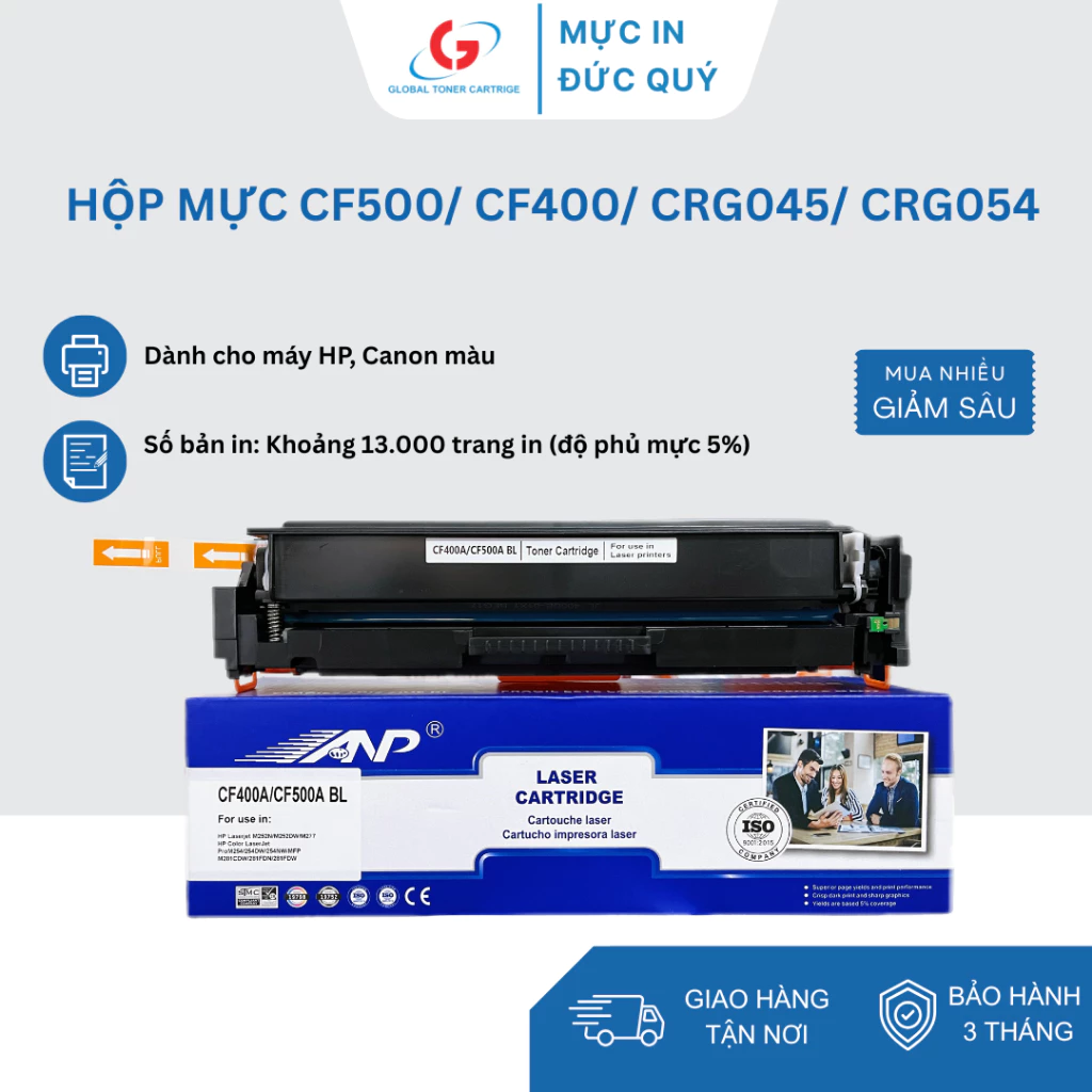Hộp Mực 054 /067  BK/C/Y/M cho máy in Canon LBP621Cw/ 623Cdw/ MF641Cw/ 643Cdw/ 645Cx..... chất lượng