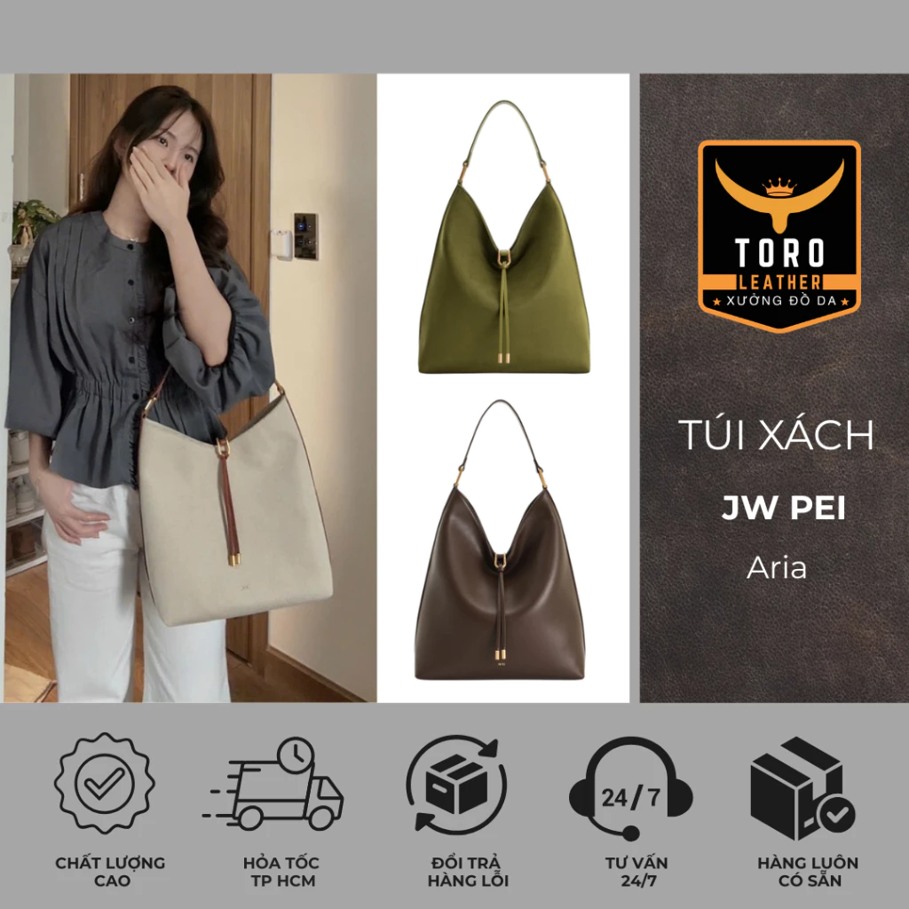 Túi xách ARIA TOTE BAG (Hàng có sẵn HCM)  - Túi xách da microfiber hot trend