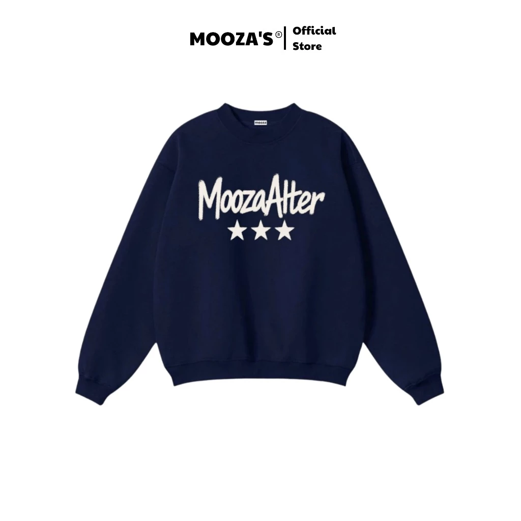 Áo Sweater MOOZA ALTER Local Brand Chính Hãng Signature Sweater Nỉ Lông Cáo Form Boxy Unisex/alter