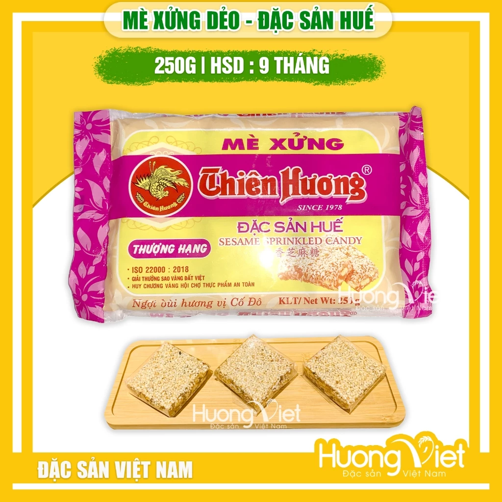 Mè xửng dẻo Thiên Hương, đặc sản mè xửng huế 250g, đặc sản Huế