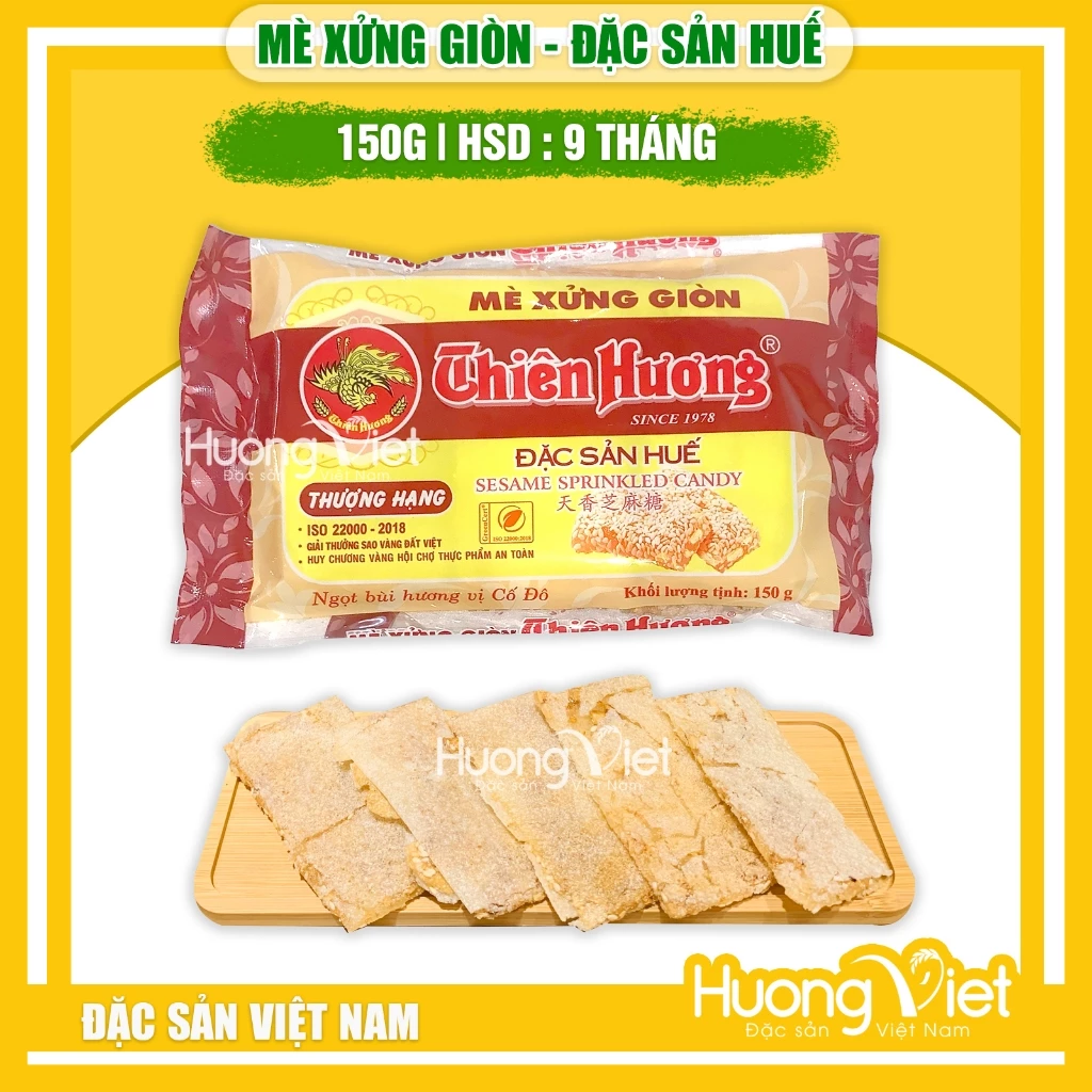 Mè xửng giòn Thiên Hương, đặc sản mè xửng Huế túi 150g