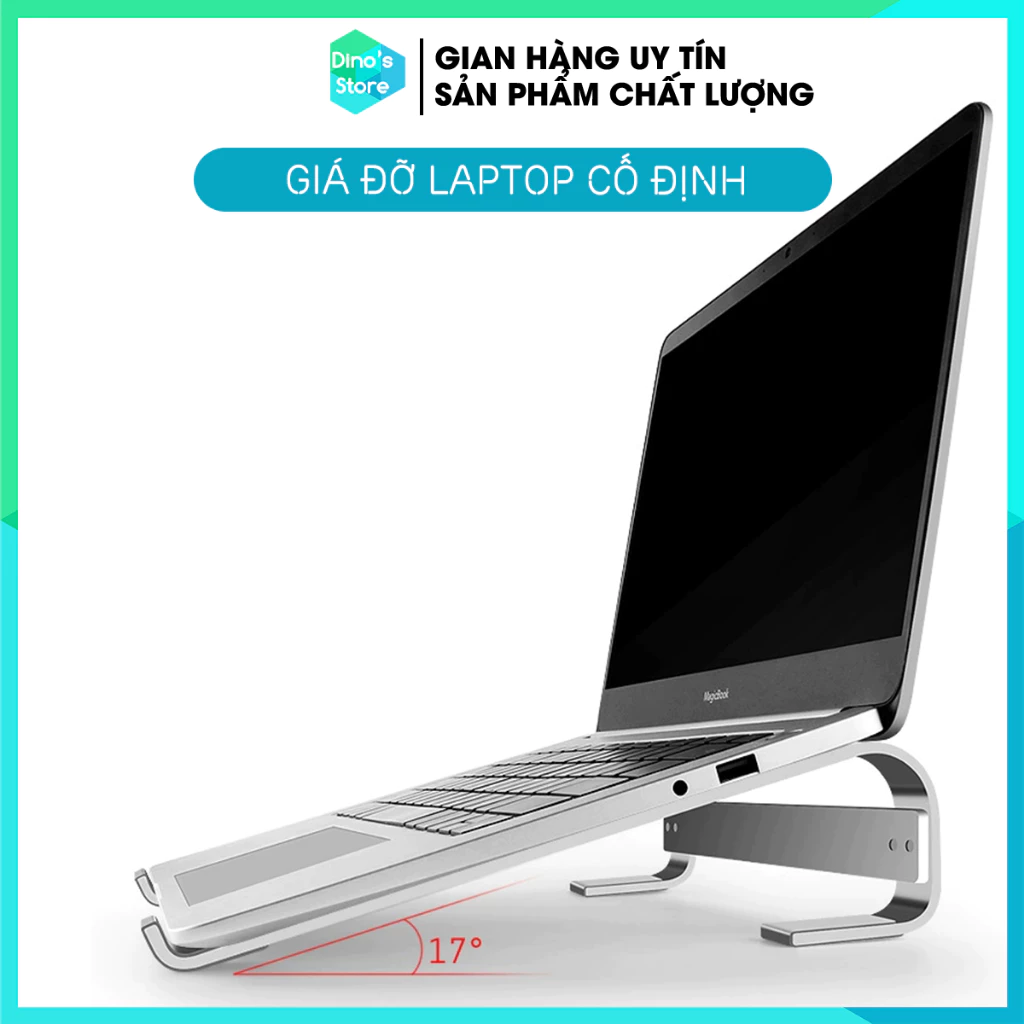 Giá đỡ Laptop Macbook Notebook Đế tản nhiệt kê laptop máy tính xách tay hợp kim nhôm tháo rời L200 P2 Z1 DinoStore