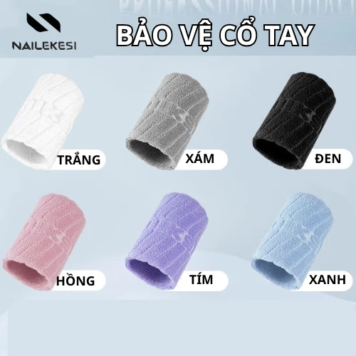 Băng chặn cổ tay NAILEKESI, co giãn 4 chiều mềm mại thoáng khí thấm hút mồ hôi NLKS-6402