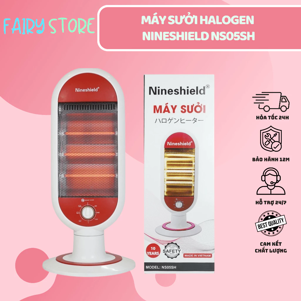 🔥 Quạt Sưởi Hồng Ngoại Nineshield NS05SH – Sưởi Ấm Nhanh, An Toàn Cho Cả Gia Đình 🔥
