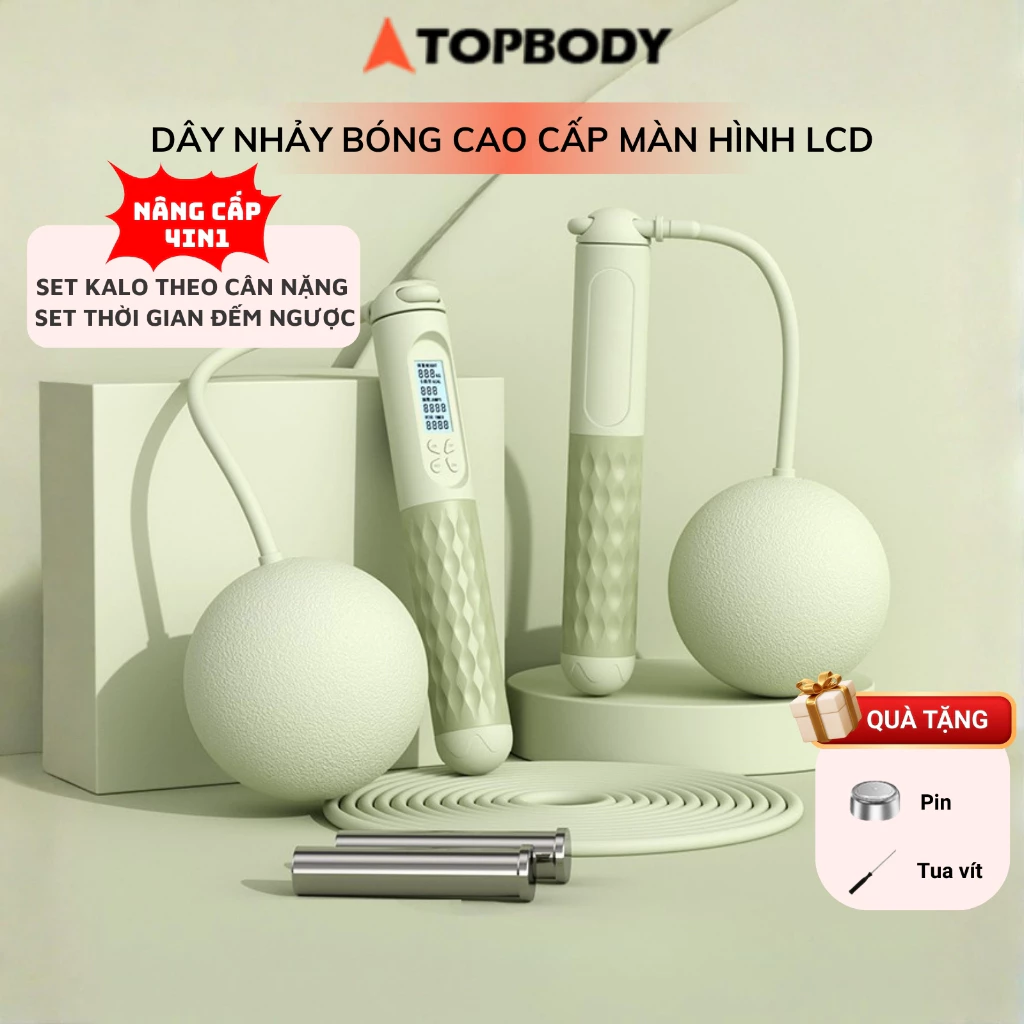 Dây Nhảy Bóng Thể Lực Cao Cấp  Chính Hãng TOPBODY Hỗ Trợ Tập Thể Dục, Thể Thao Tiện Lợi Tại Nhà DNHAY