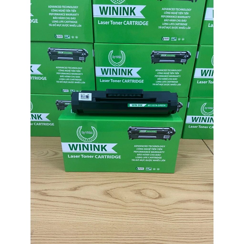 Hộp mực máy in laser 107A/107w/135w/135a/137fnw mã mực 107A/ W1107A có chip hiệu Win ink cao cấp-có vỏ hộp