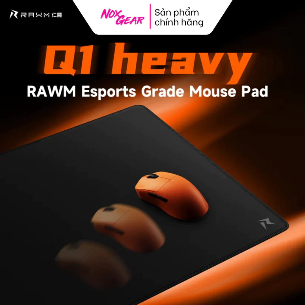 Lót Chuột Gaming RAWM Q1 Heavy - Bề Mặt Control - Chính Hãng 100%