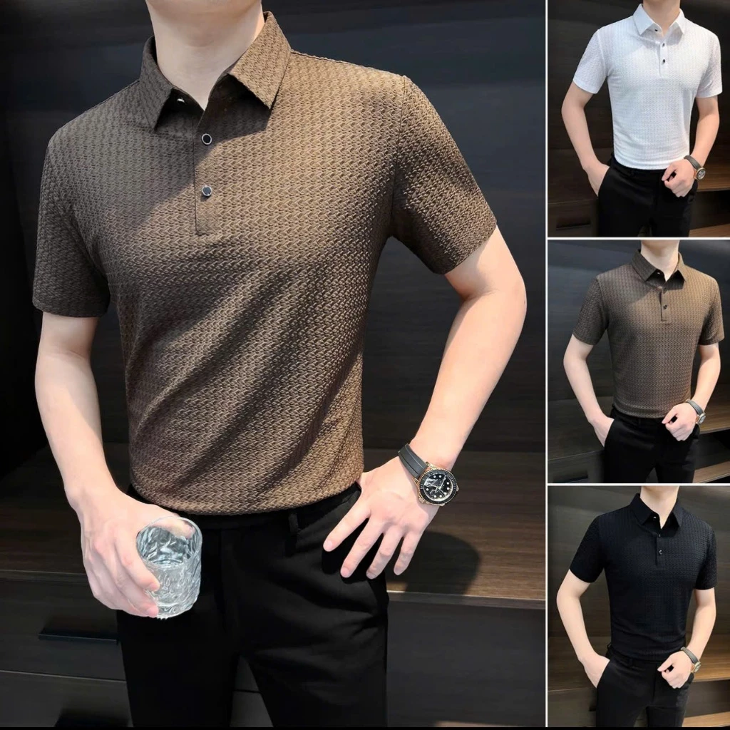 Áo Polo Cao Cấp Nam, Chất Liệu Lụa Lạnh Co Giãn 4 Chiều, Thấm Hút Mồ Hôi - UNTI STORE - BH24
