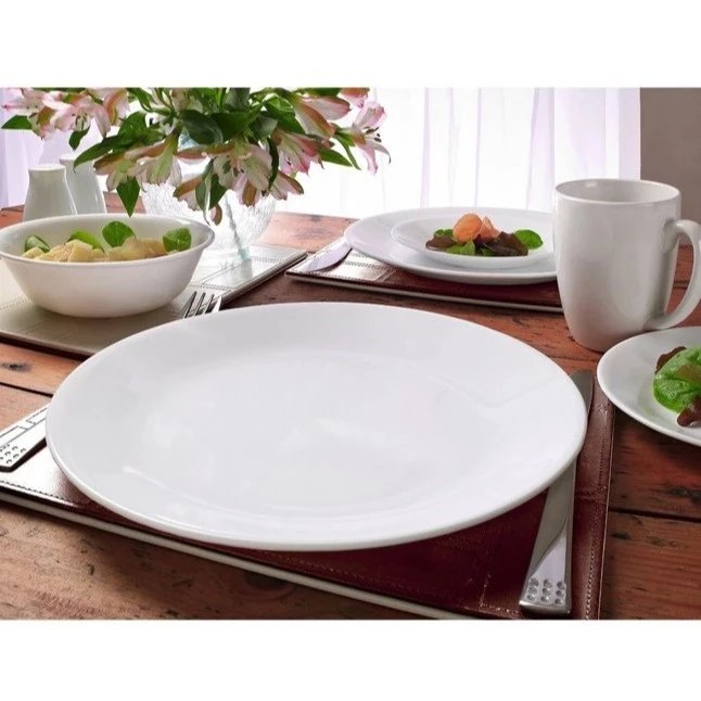 [Made in USA] Dĩa tròn 26cm Corelle Winter Frost White 110-N-LP