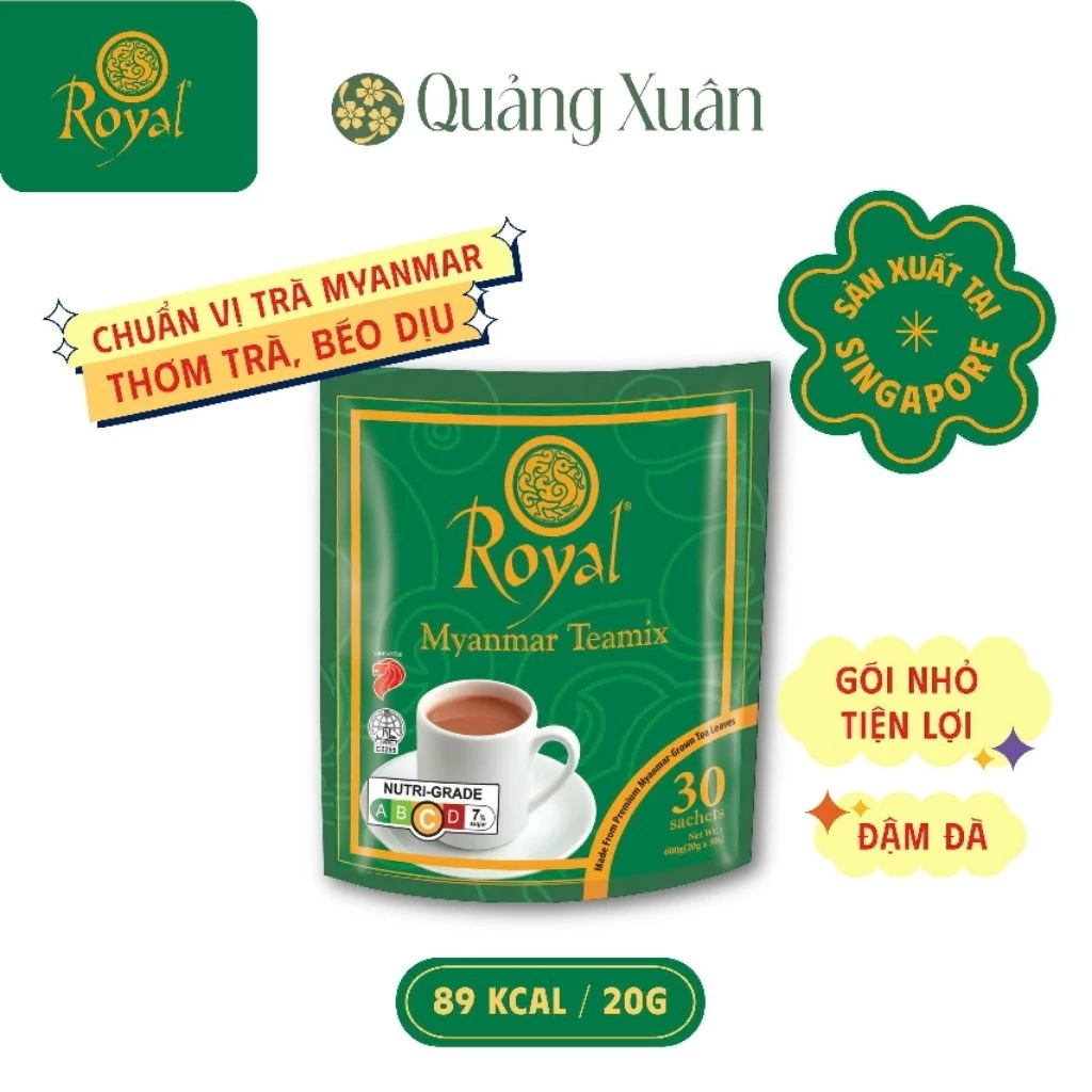 [HSD: 04/2028] Trà Sữa Hòa Tan Royal Myanmar 600g [Chính Hãng]