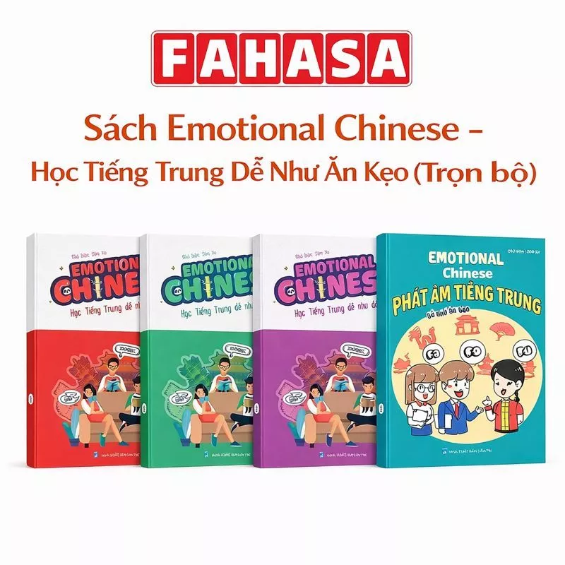 Sách - Sách Emotional Chinese - Học Tiếng Trung Dễ Như Ăn Kẹo (Trọn bộ)