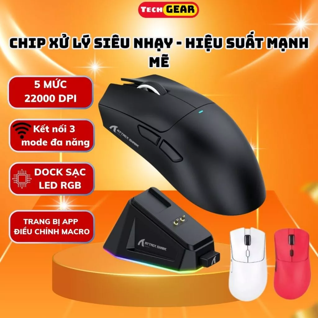 Chuột Máy Tính Bluetooth Không Dây Siêu Chip PAW3311 Dark Ailen X11 PRO Tặng Grip Tape, Cảm Biến Cao Cấp .