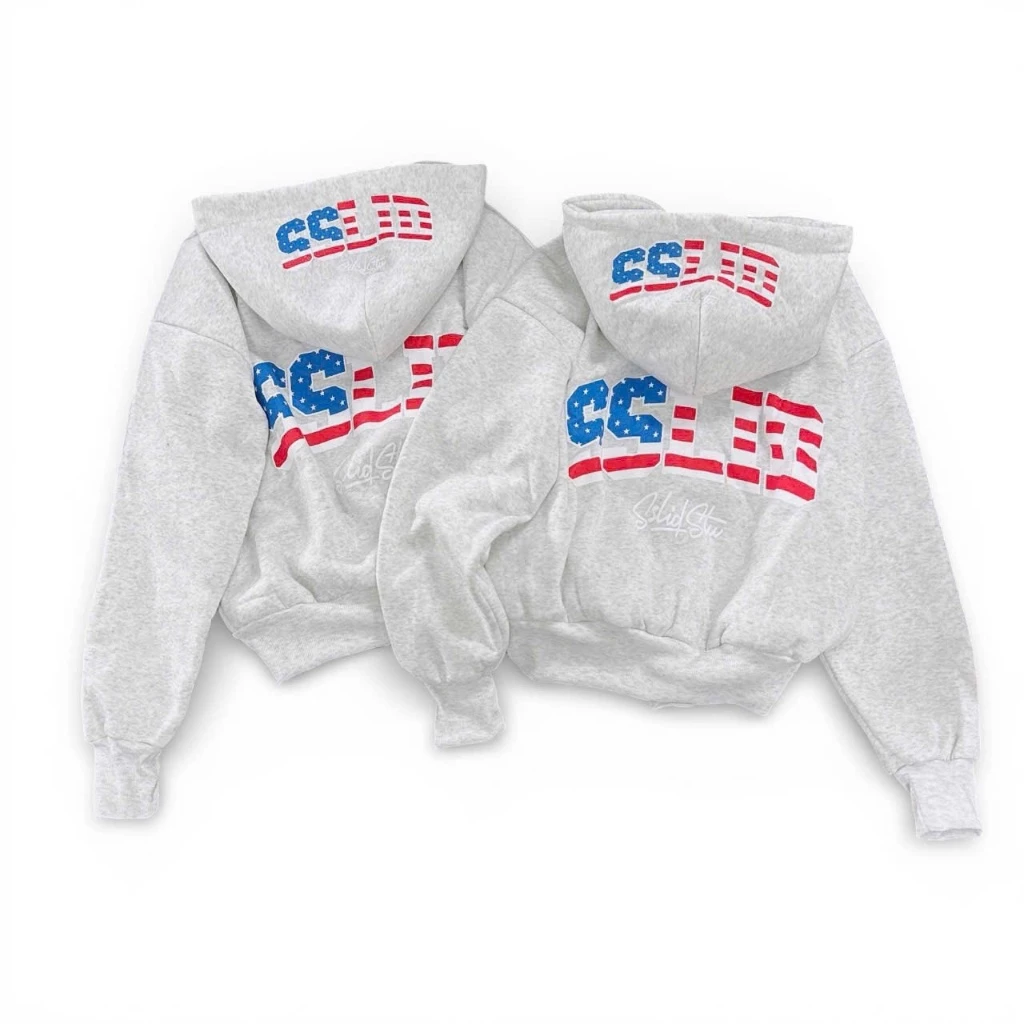 áo khoác nữ có túi ở trong In nổi Chữ SSLID - Hoodie Zip Nỉ Bông Len Dày Dặn Top Jacket Khoác Ngoài Thu Đông