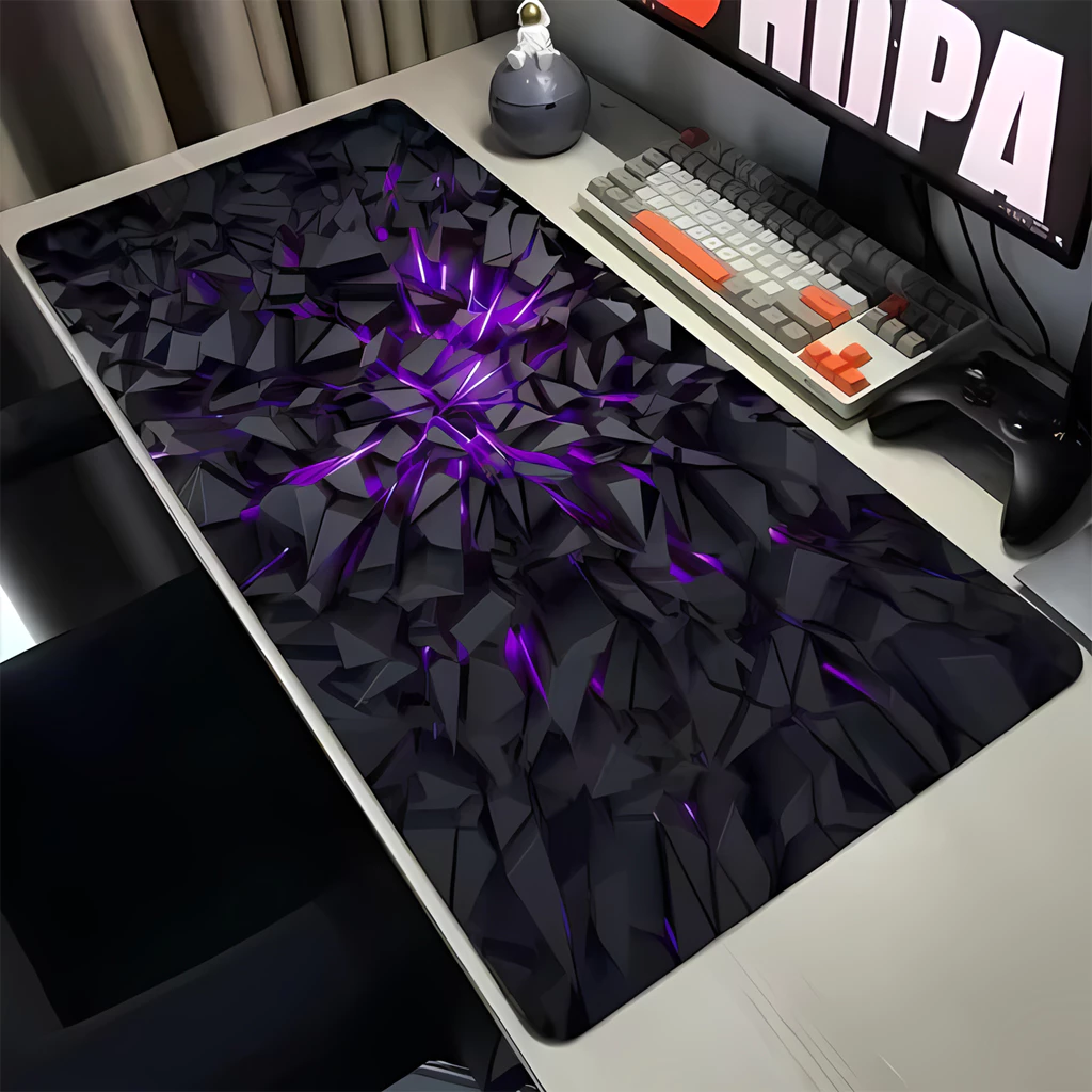 Tấm lót chuột cỡ lớn hình học 3D Vua Lót Chuột pad chuột gaming chống trơn trượt, bề mặt speed