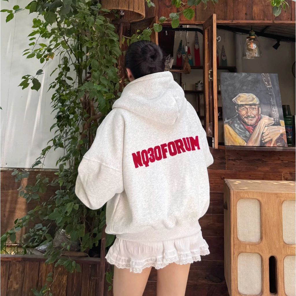 Áo Khoác Hoodie Zip COTTON Chất nỉ bông Cotton Mềm Mịn Dày Dặn Thêu Xù NQ30 MISO Form Boxy Form Rộng Unisex 2026