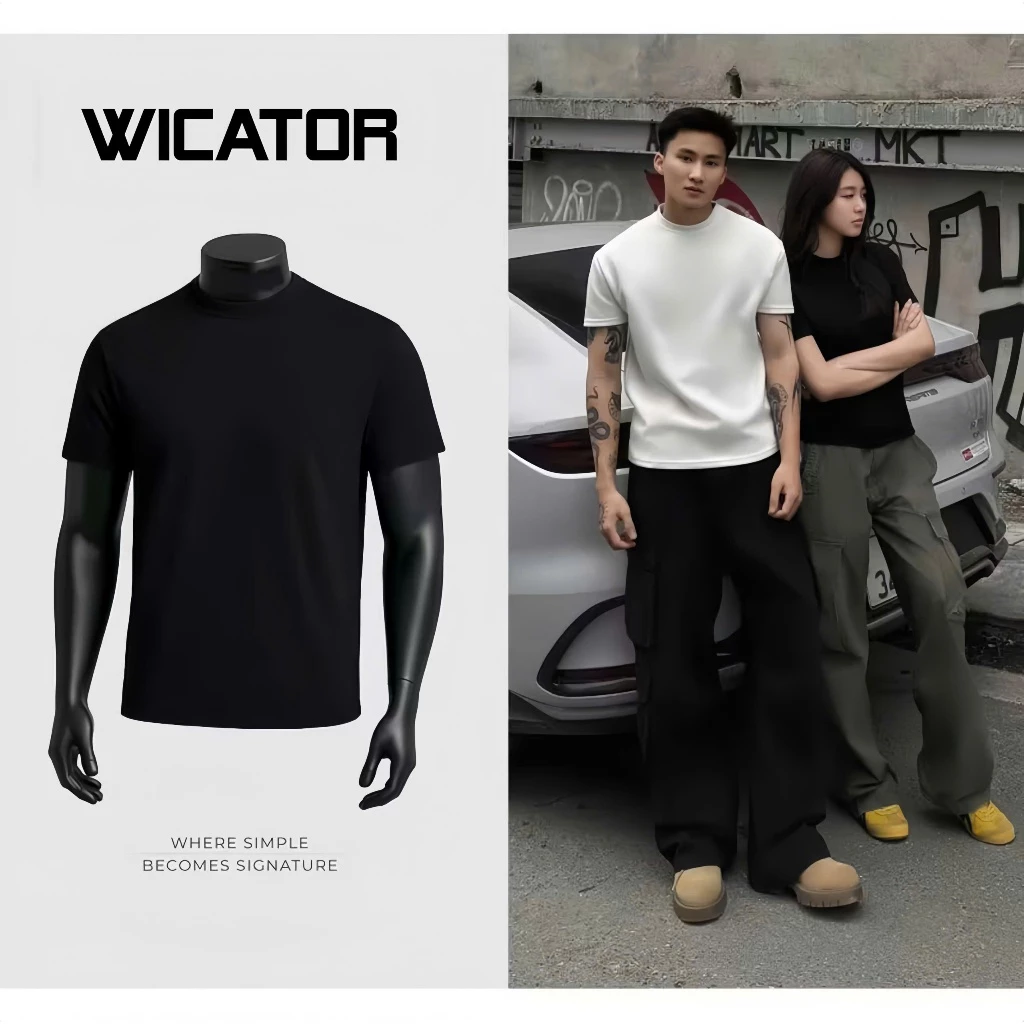 Áo Thun Clean Fit Chống Nhăn Nam Nữ Form Hiện Đại Cổ Tròn Không Bó Sát Body - Áo Trơn  (WICATOR)  WT- 2