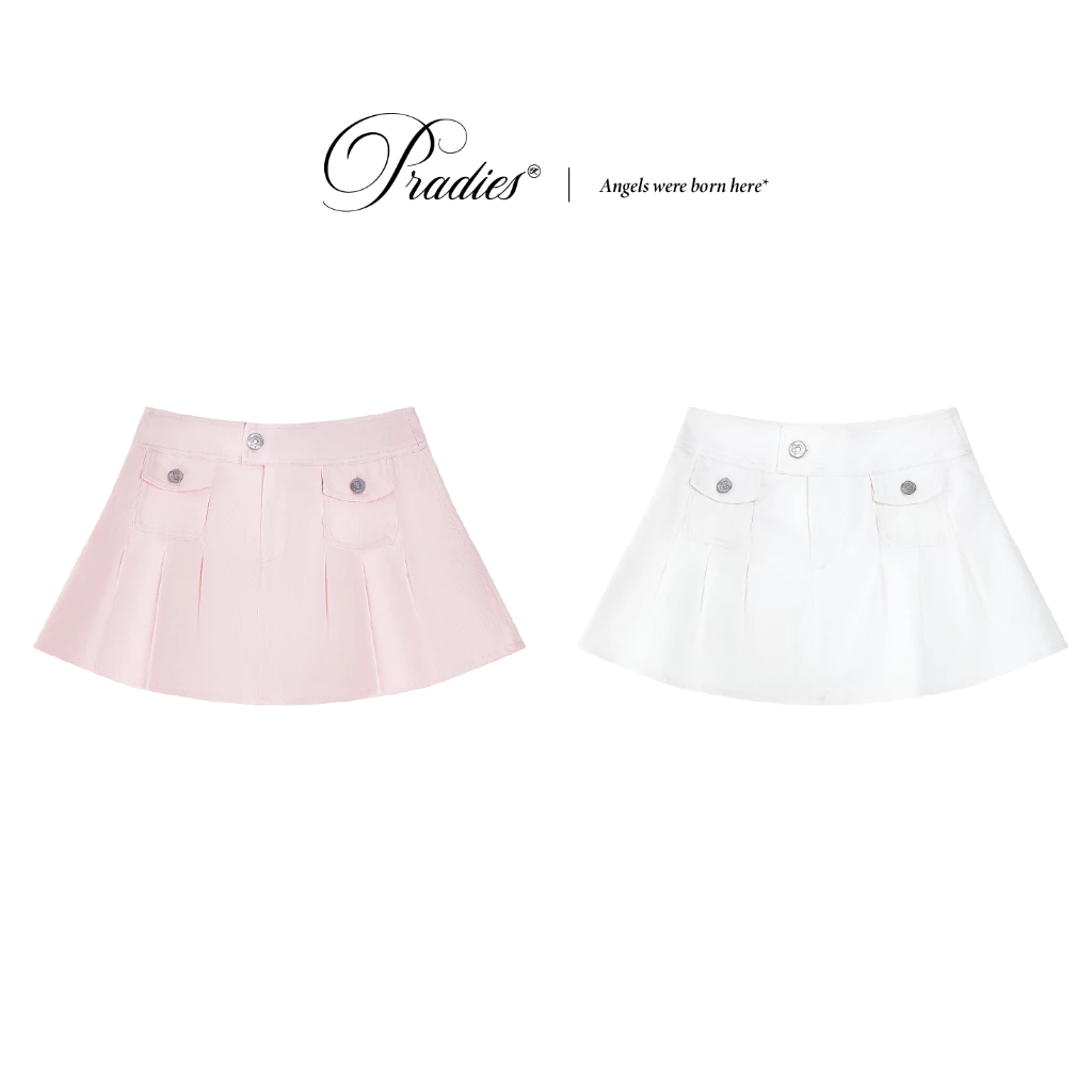 Chân Váy Kaki Xếp Ly PRADIES - Pocket Skirt