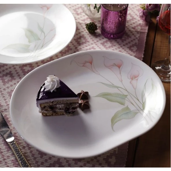 [Made in USA] Dĩa oval 31cm Corelle Lilyville 611-LV-LP