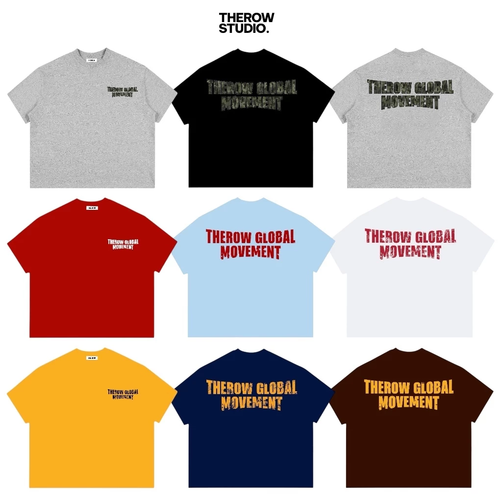 Áo Thun Boxy Local Brand Tay Ngắn Cotton 250gsm "MOVEMENT" Áo Phông Forrm Rộng Unisex Nam Nữ THEROW AA