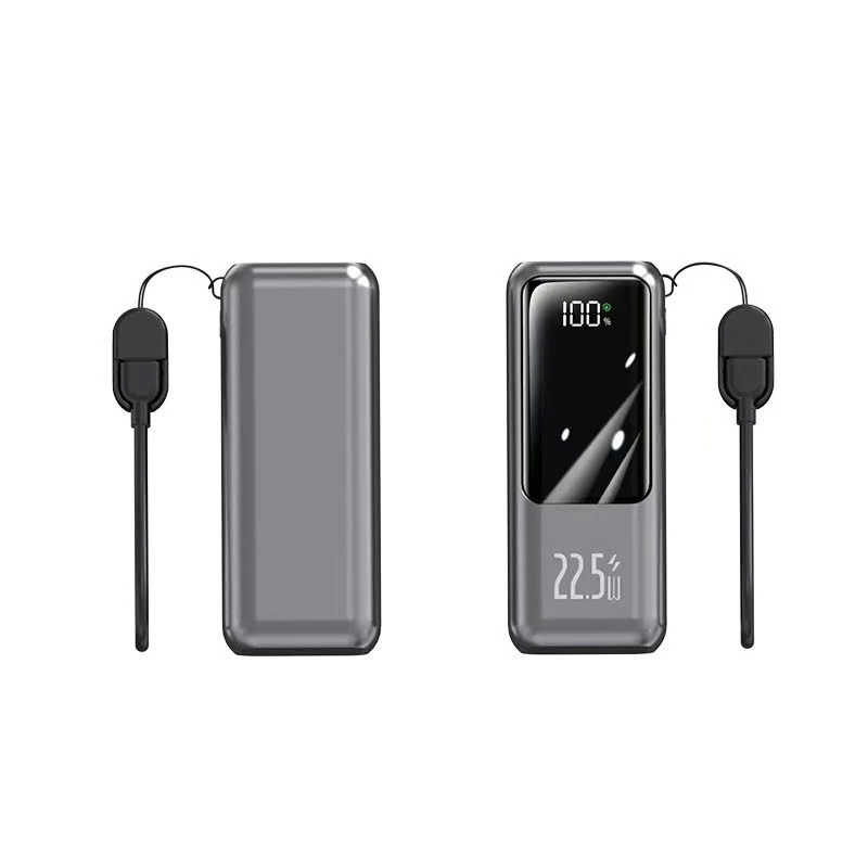 Sạc dự phòng TZ83 10000mAh có dây đeo và cáp Type-C tích hợp sạc nhanh 22.5W hoàn hảo cho du lịch bảo hành 12 tháng